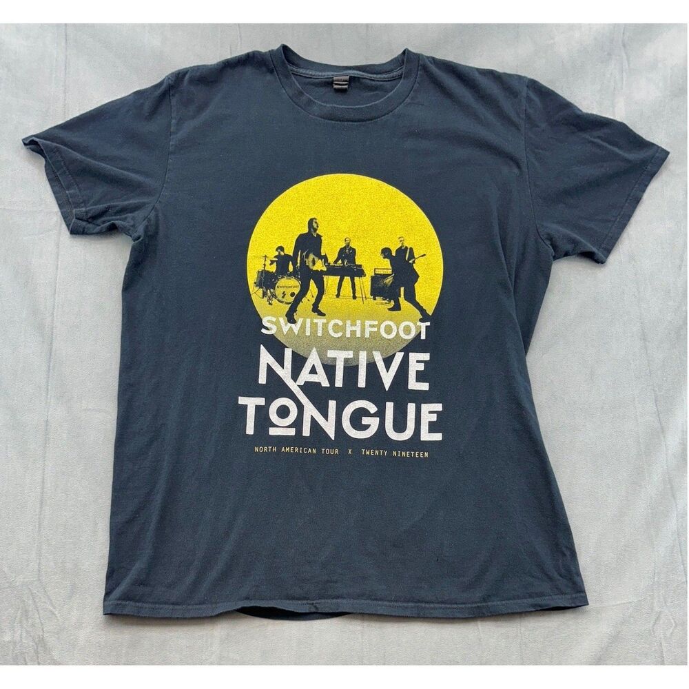 Switchfoot Native Tongue North American Tour 2019 Graphic TShirt Mens XL Black
